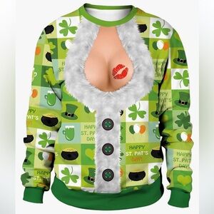Funny St. Patty’s Day Sweater Size Large Unisex